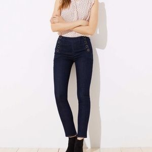 LOFT Modern Sailor Skinny Jeans